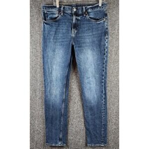 H&M Jeans Mens 34x32 Slim Blue Denim Stretch EUC